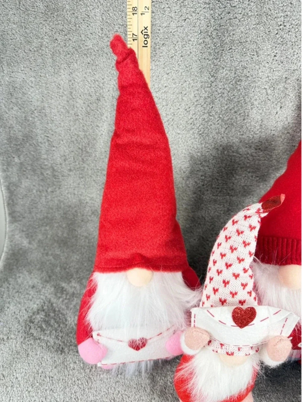 Decor Set of 4 Valentine’s Day Plush Gnome Sitters